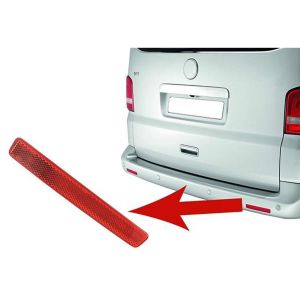 Rear Bumper Red Reflector - Right Side, For VW Transporter MK5 2003 to 2015