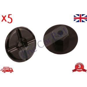 5X Plastic Unthreaded Nylon Nuts 4mm hole & large 24mm collar for Mercedes BMW