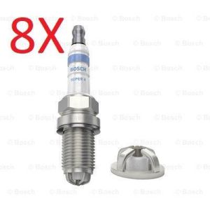 8X Spark Plugs Bosch Super Fits LAND ROVER RANGE ROVER III DEFENDER JAGUAR XJ