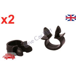 2x VOLKSWAGEN CABLE PIPE CLAMP WIRES WIRING LOOM HARNESS CLIP HOLDER 