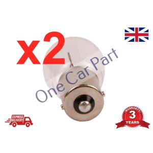 2 x 382 P21W CAR BRAKE STOP REAR TAIL CLEAR INDICATOR BULBS 12V 21W BA15S