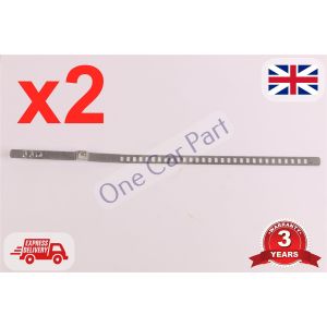 2x UNIVERSAL STAINLESS STEEL CLAMP CLIP FOR DRIVESHAFT CV JOINT BOOT KIT 9x245mm