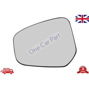 MANUAL MIRROR GLASS RIGHT, DRIVER, OFFSIDE FOR FORD TRANSIT COURIER 2014 ON