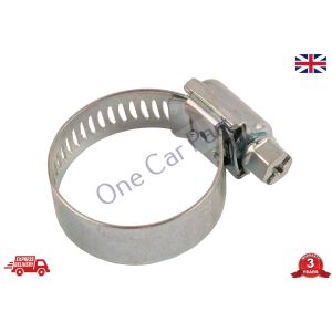 Worm-Drive Hose Clips, All-Stainless Steel, Jubilee Type, Range 22mm to 36mm.