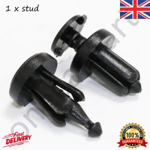1 Panel Screw Stud Expander Grip Pins in Black For Dacia, Fiat, Renault, Smart