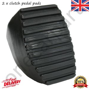 2 Clutch Pedal Pads, Rubber Cover, For Citroen C3 MK1 2002 on, MK2 2009 on