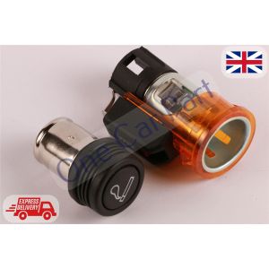 12v Cigarette Lighter Replacment Unit for PEUGEOT BIPPER 2008 Orange