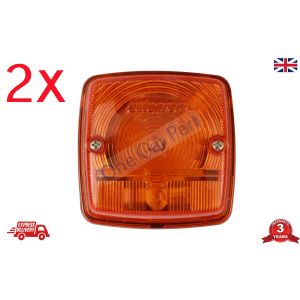 PAIR John Deere 2030-2040  FRONT PARKING LAMP Orange Amber