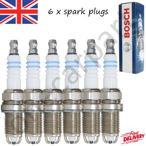 6 Bosch Spark Plugs Nickel Electrode FR6LDC7410 For Citroen Fiat Lancia Porsche