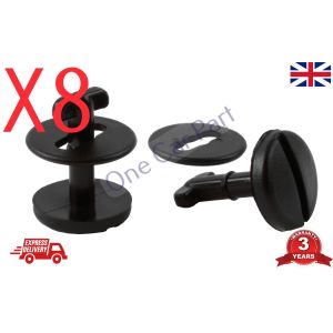 8x BMW Floor Carpet Mat Clips E36 E46 E38 E39 Series- Twist Lock with Washers