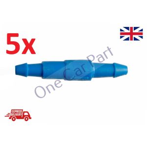 5X One Way/Non Return Valve for 4 - 5mm Windscreen Washer Pipes Brand New