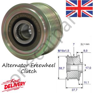 535012810 Alternator Freewheel Clutch Fits Land Rover Defender L316 2007 - 2016