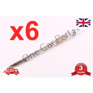 6X  FOR FORD FUSION 1.4 2002- DIESEL HEATER Duel Dual Core GLOW PLUGS
