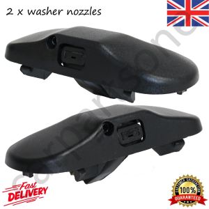 2 x Windscreen Washer Single Jet Nozzles For VW Touareg 2014 on, Touran 2003 on