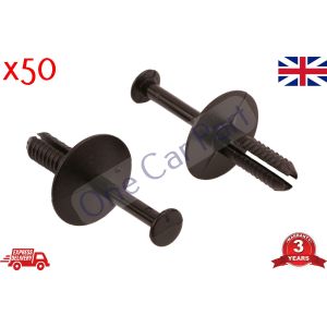 50X WHEEL ARCH BUMPER PLASTIC CLIP RETAINING PANEL FASCIA FOR VAUXHALL OPEL