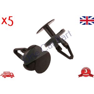 5 x Plastic Trim Clips Bumper Splitter Wheel Arch Lining Cover Clips Fits Ford