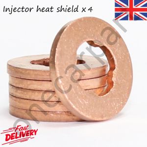 4 x Fuel Injection Copper Heat Shield For Lancia Musa 2004-12 Ypsilon 2003 on