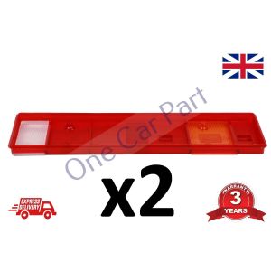 2x REAR TAIL LAMP LIGHT LENS DAF CF XF MAN ERF ECT IVECO RENAULT SCANIA VOLVO