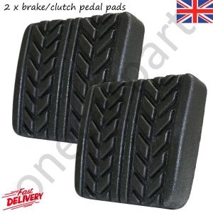 2 Brake/Clutch Pedal Pads, Rubber Cover Foot, For Ford Escort ZX2 1997-2004