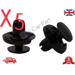 5x HONDA WHEEL ARCH LINING BUMPER GRILLE SPLASHGUARD TRIM CLIPS PLASTIC
