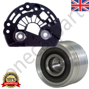 Alternator Pully & Cover Repair Kit For Bosch Type VW LT 28-35 40-55 TDi, 02-06