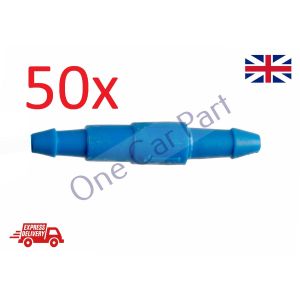50X  One Way/Non Return Valve for 4 - 5mm Windscreen Washer Pipes Brand New