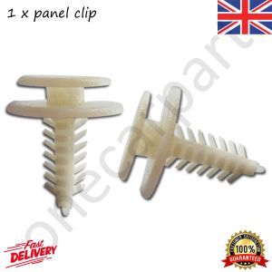 1 x White Plastic Door Interior Trim Panel Clip For Fiat Fiorino Linea Multipla