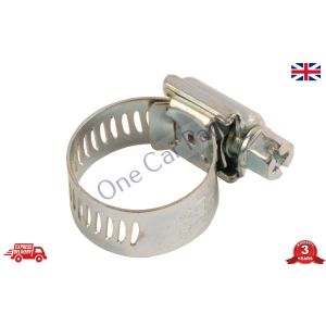 Worm-Drive Hose Clips, All-Stainless Steel, Jubilee Type, Range 19mm to 26mm.