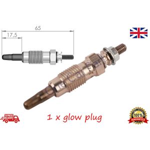 1 x Diesel Heater Glow Plug For Mazda 121 MK3 (JASM, JBSM) 1.8D, 1996 to 2003