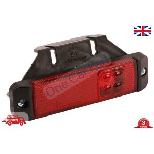LED Side Outline RED Marker Lights Truck Trailer Krone Tipper Bus bracket