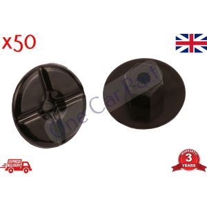 50X Plastic Unthreaded Nylon Nuts 4mm 24mm collar for Seat Volkswagen Caddy Polo