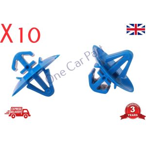 10X DOOR TRIM BUMPER CLIP PLASTIC SIDE MOULDING CLIPS FOR FIAT IVECO VAN Blue
