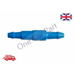 2 x UNIVERSAL One Way WINDSCREEN SCREENWASH IN LINE PIPE JOINER CONNECTOR 4MM
