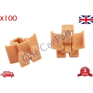 100 x Moulding Fastener Trim Clips Black Plastic Clips Fits Forester 91059FC04