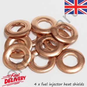 4 x Fuel Injector Heat Shields For Smart Fortwo 451, Forfour 454, 2004-2014