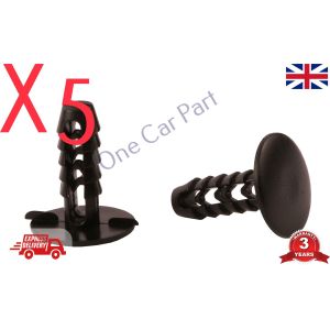 5x RENAULT  FIAT IVECO ROOF TRIM RETAINER CLIP BLACK 02081620 14592387 17887688