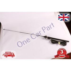 Black AM/FM Adjustable and Extendable Roof Mount Mast Aerial Antenna