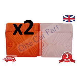 2x Ford 3610 4000 4610 5000 5600 7700 Tractor 550 Digger Front Light Lamp LENS