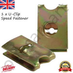 1 x No14 U-Clip Speed Fastener Spire Nut Captive Clip - Auto, DIY, Industrial