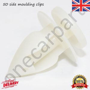 50 Universal Door Cover Interior Trim Panel White Clips For Renault, Dacia