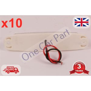 10x 12V SMD 6 LED White Clear SIDE MARKER LIGHT POSITION TRUCK TRAILER Quality