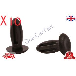  10x Car Plastic Rivets Door Trim Bumper Fender Fastener Clips Universal 6mm