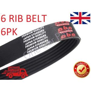 Alternator Fan Drive Belt For Audi, Fiat, Ford, Opel, Peugeot, Porsche 6PK1613