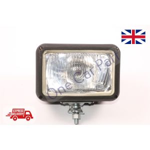LARGE Heavy Equipment Tractor Work Lamp 24V H4 With Bulbs 195x135mm