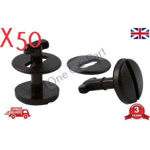 50x BMW Floor Mat/Carpet Clips E36,46,38,39 Series Twist Lock w/Washers in Black