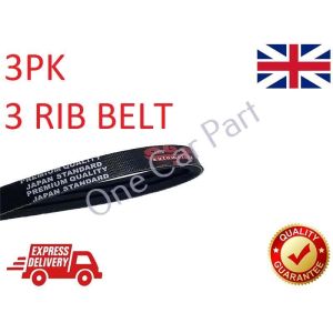 3PK753 Alternator Fan Drive Belt For Renault Clio, Kangoo, Symbol, Twingo 753mm 