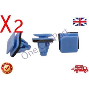 2 x Blue Panel Clips Side Sill Moulding Plastic For Hyundai Kia 87758-3L000