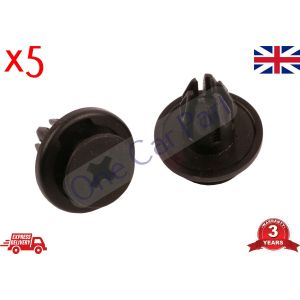 5 x Panel Clips Fits Honda Bumper Grille Sideskirt Undertray Plastic Trim