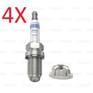 4X Spark Plugs Bosch Super 4 Fits Citroen Peugeot Toyota Fiat Kia Hyundai Set