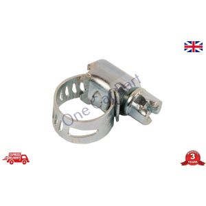 Worm-Drive Hose Clips, All-Stainless Steel, Jubilee Type, Range 8mm to 13mm.